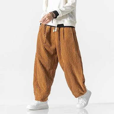 Mens Corduroy Trousers Soft Relaxed Fit