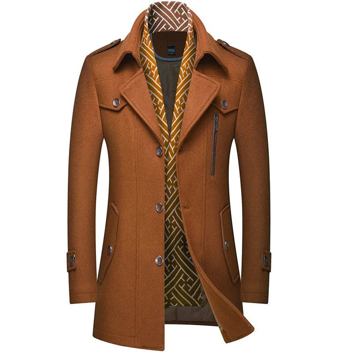 Mens Wool Coat Classic Fit