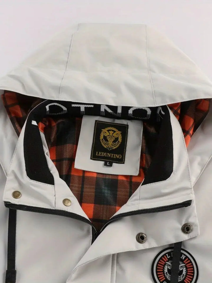 Mens Outdoor Jacket Waterproof Windproof Hooded