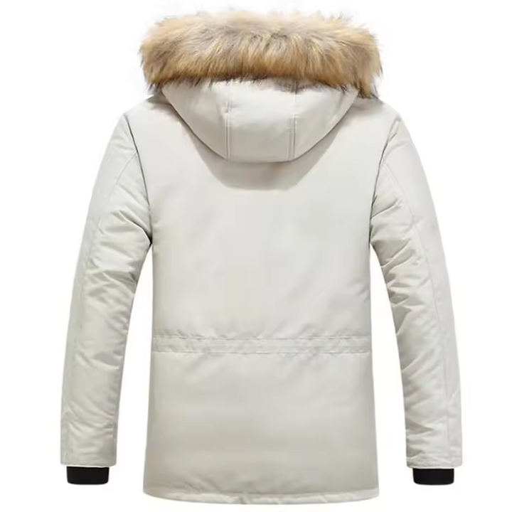 Mens Hooded Winter Jacket Warm Insulated Fit