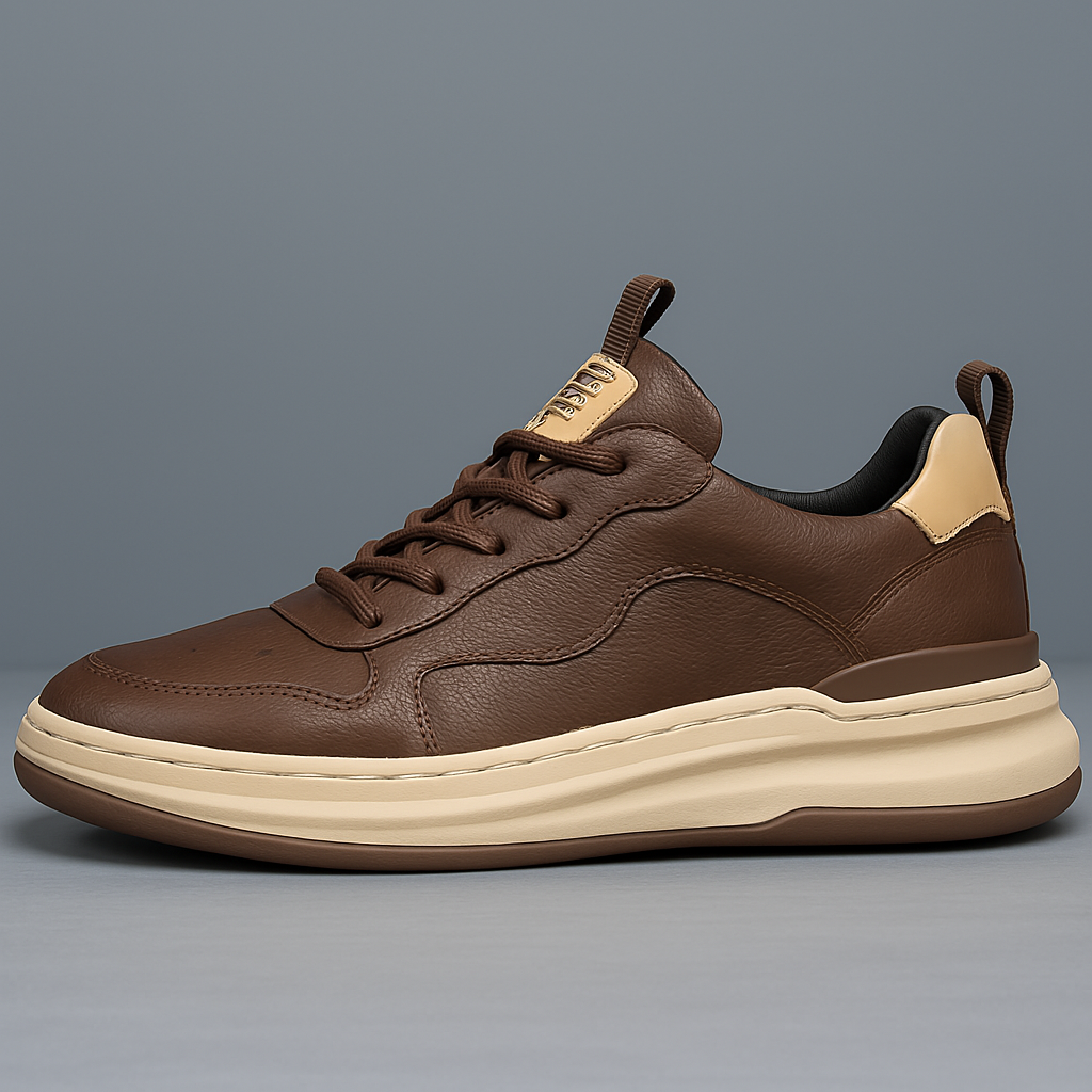 Mens Casual Lace-Up Sneakers Cushioned Sole Modern Style