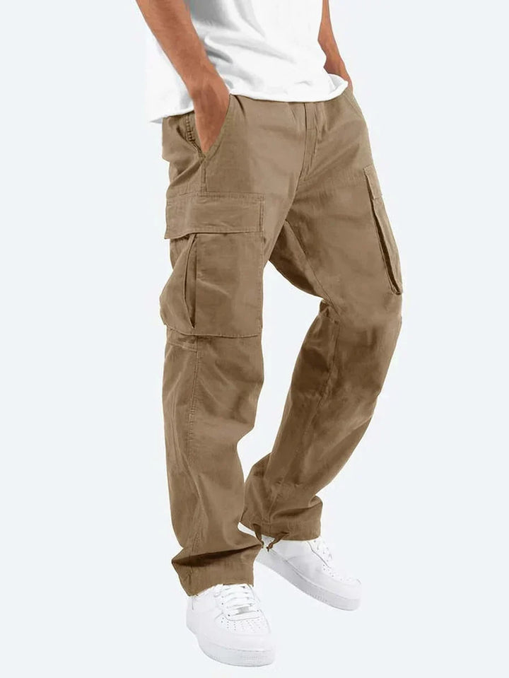 Womens Straight Leg Cargo Trousers Relaxed Fit
