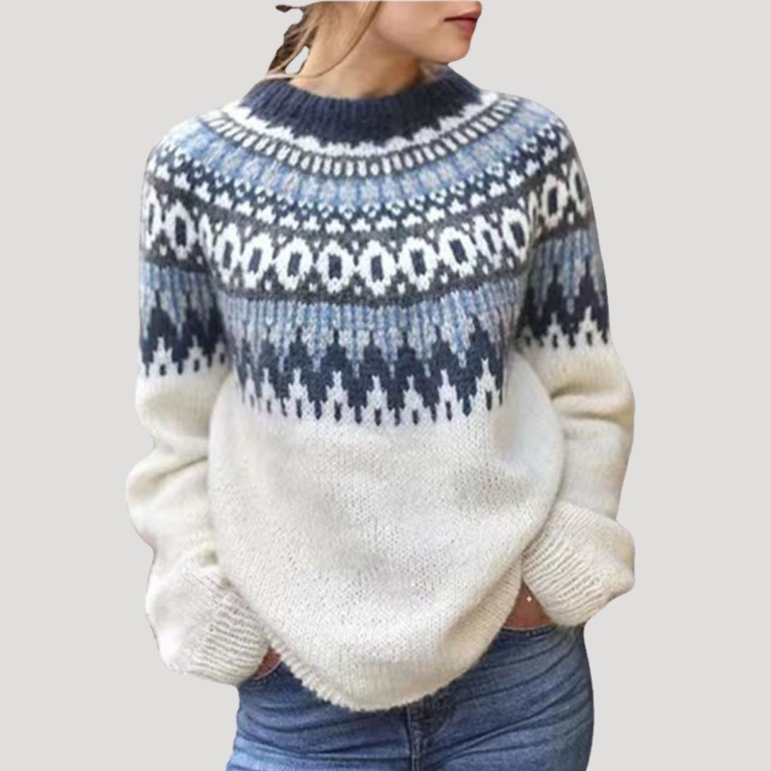 Womens Cable Knit Sweater Soft Cozy Fit - BritishMode