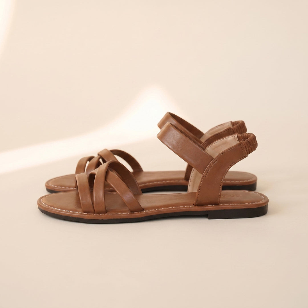 Womens Woven Flat Sandals Casual Comfortable - BritishMode