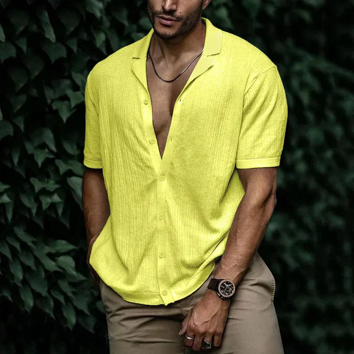 Mens Linen Shirt Comfortable Relaxed Fit