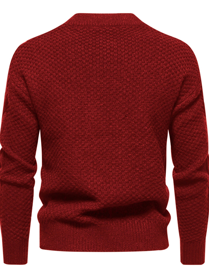 Mens Knit Sweater Vintage Style Regular Fit