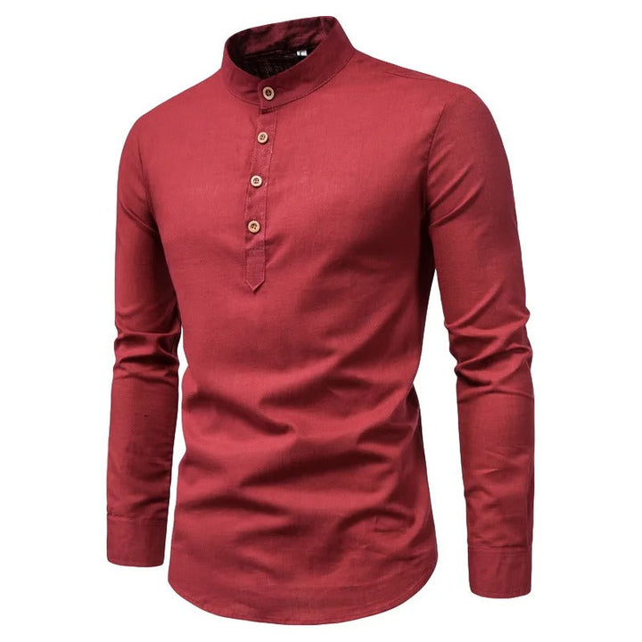 Mens Formal Linen Shirt Classic Fit