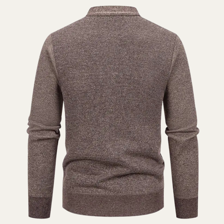 Mens Slim Fit Knitted Cardigan Button-Up V-Neck