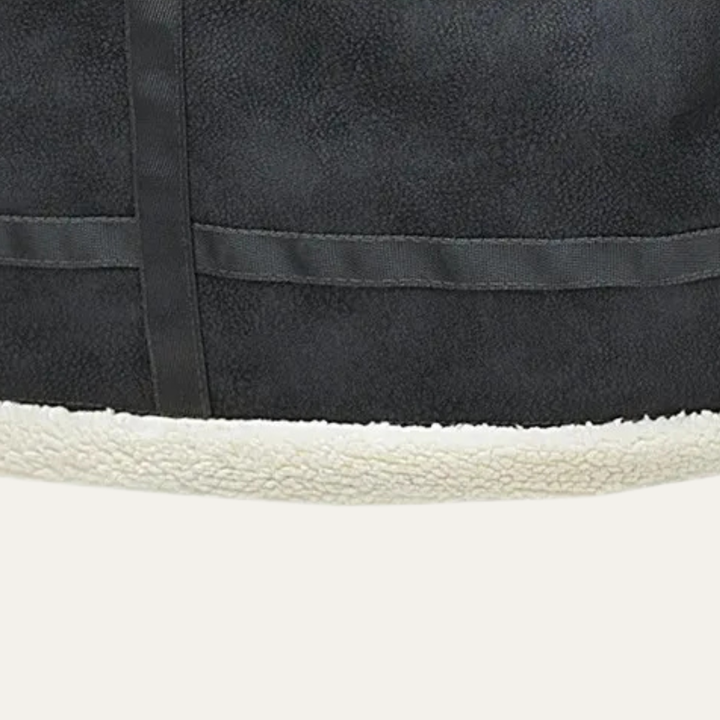 Mens Suede Aviator Jacket with Fleece Lining Winter Fit