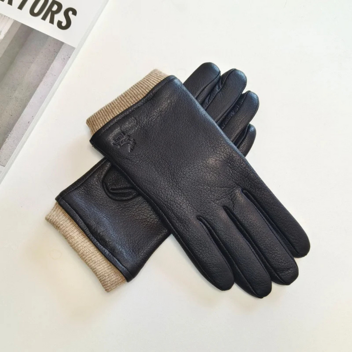 Mens Wool Knitted Gloves Winter Warm Fit