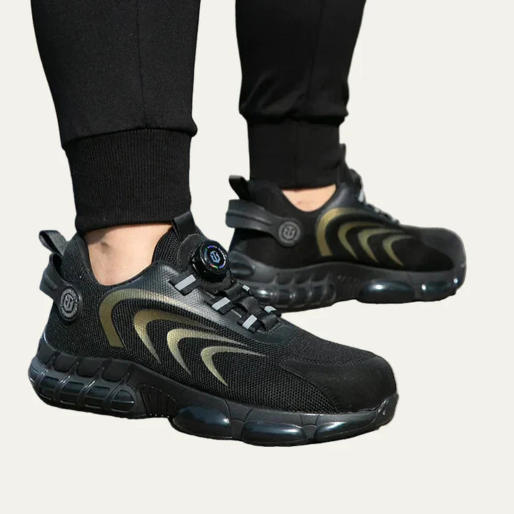 Mens Mesh Sneakers with Rotary Lacing System