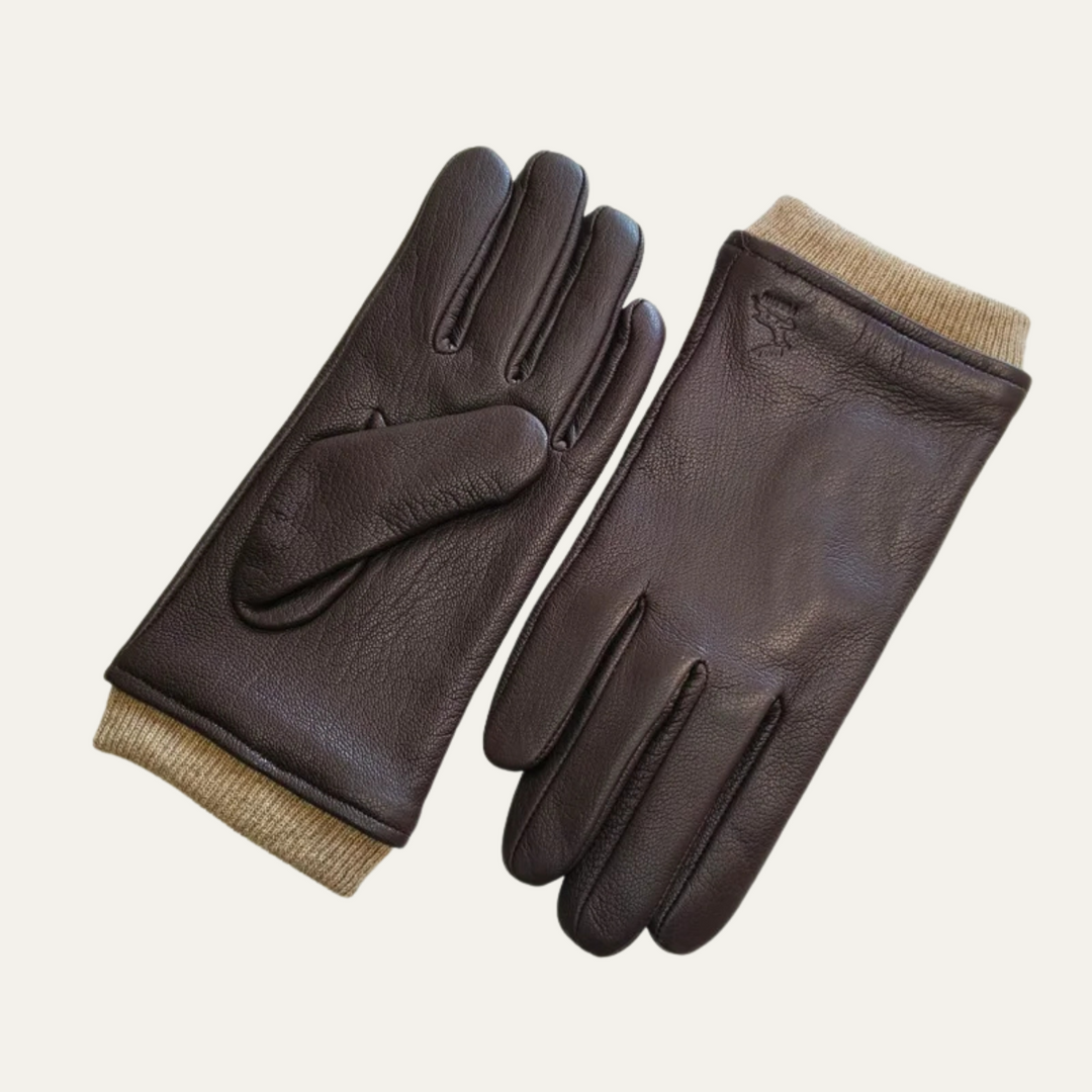 Mens Wool Knitted Gloves Winter Warm Fit
