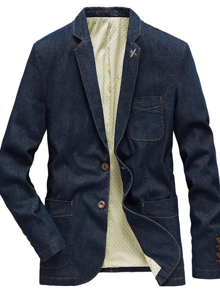Mens Denim Jacket Fitted Big and Tall