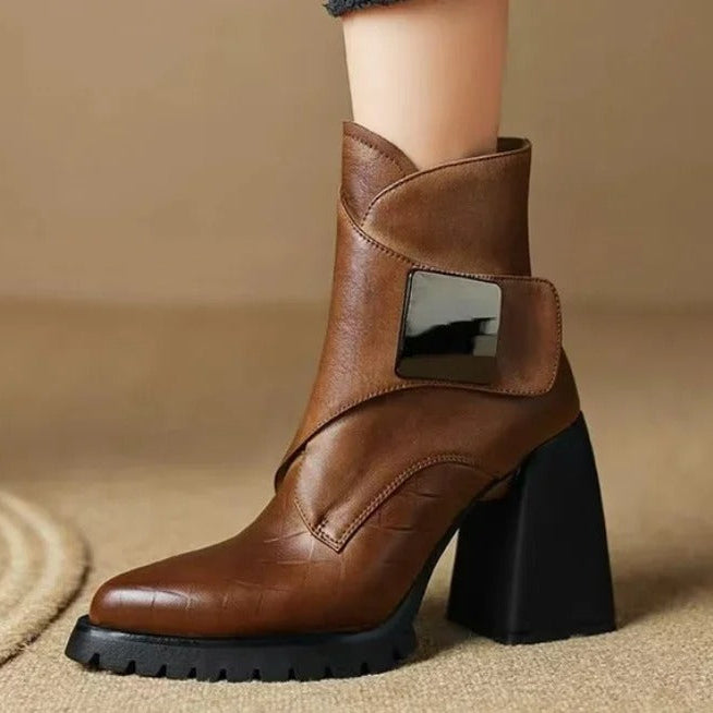 Mens Leather Boots Classic Fit