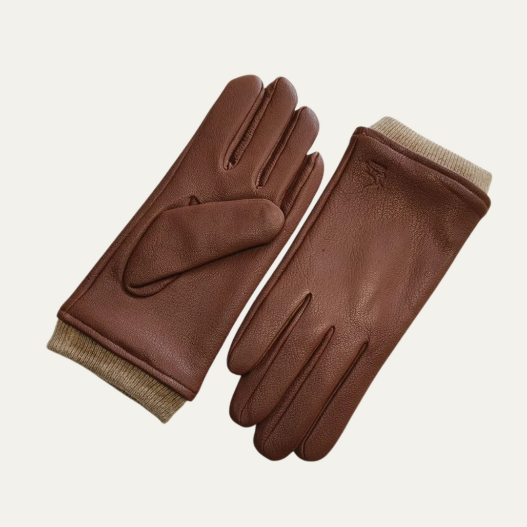 Mens Wool Knitted Gloves Winter Warm Fit - BritishMode