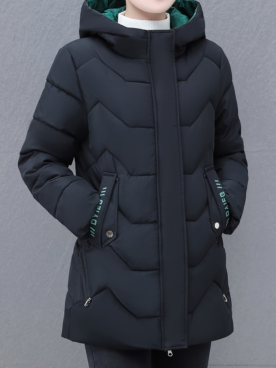 Womens Puffer Coat with Hood Insulated Casual Fit - BritishMode