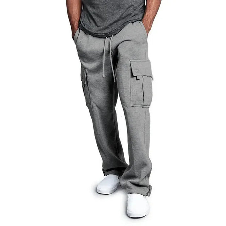 Mens Cargo Jogging Trousers Fleece Comfortable Fit