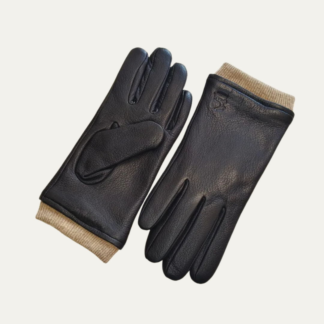 Mens Wool Knitted Gloves Winter Warm Fit
