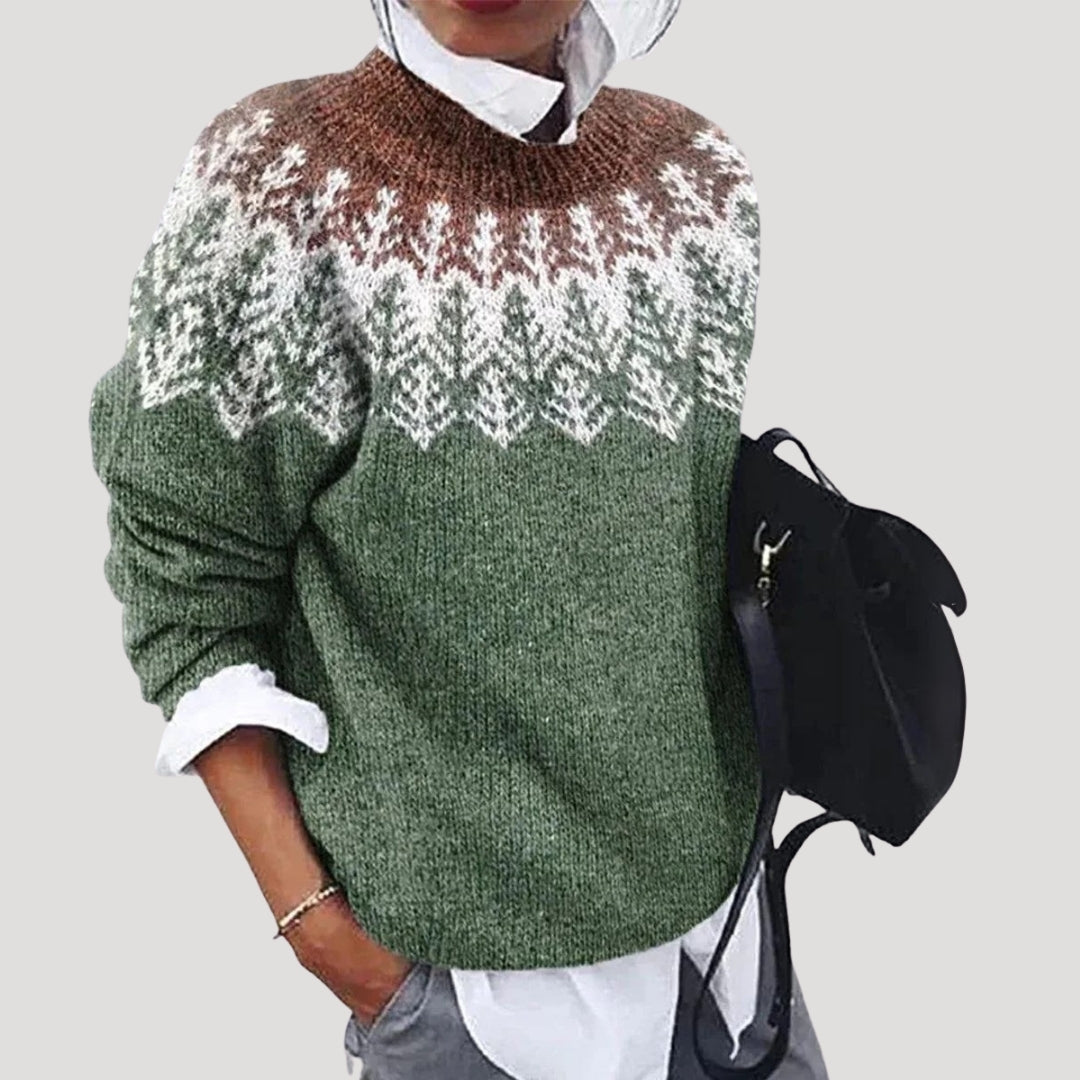 Womens Cable Knit Sweater Cozy Fit