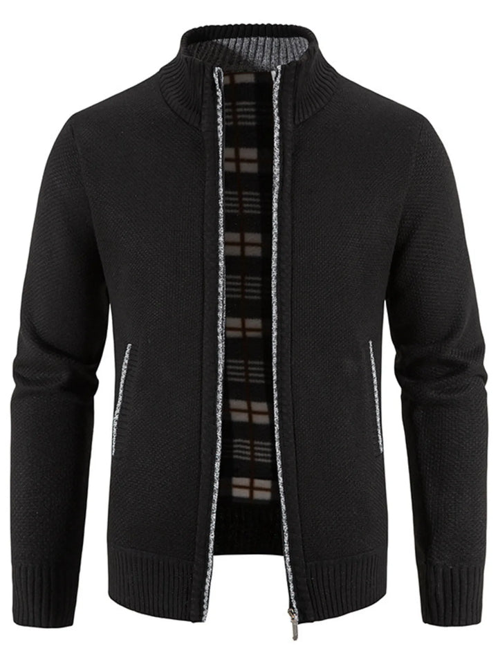 Mens Zip-Up Sweater Comfortable Big and Tall Fit