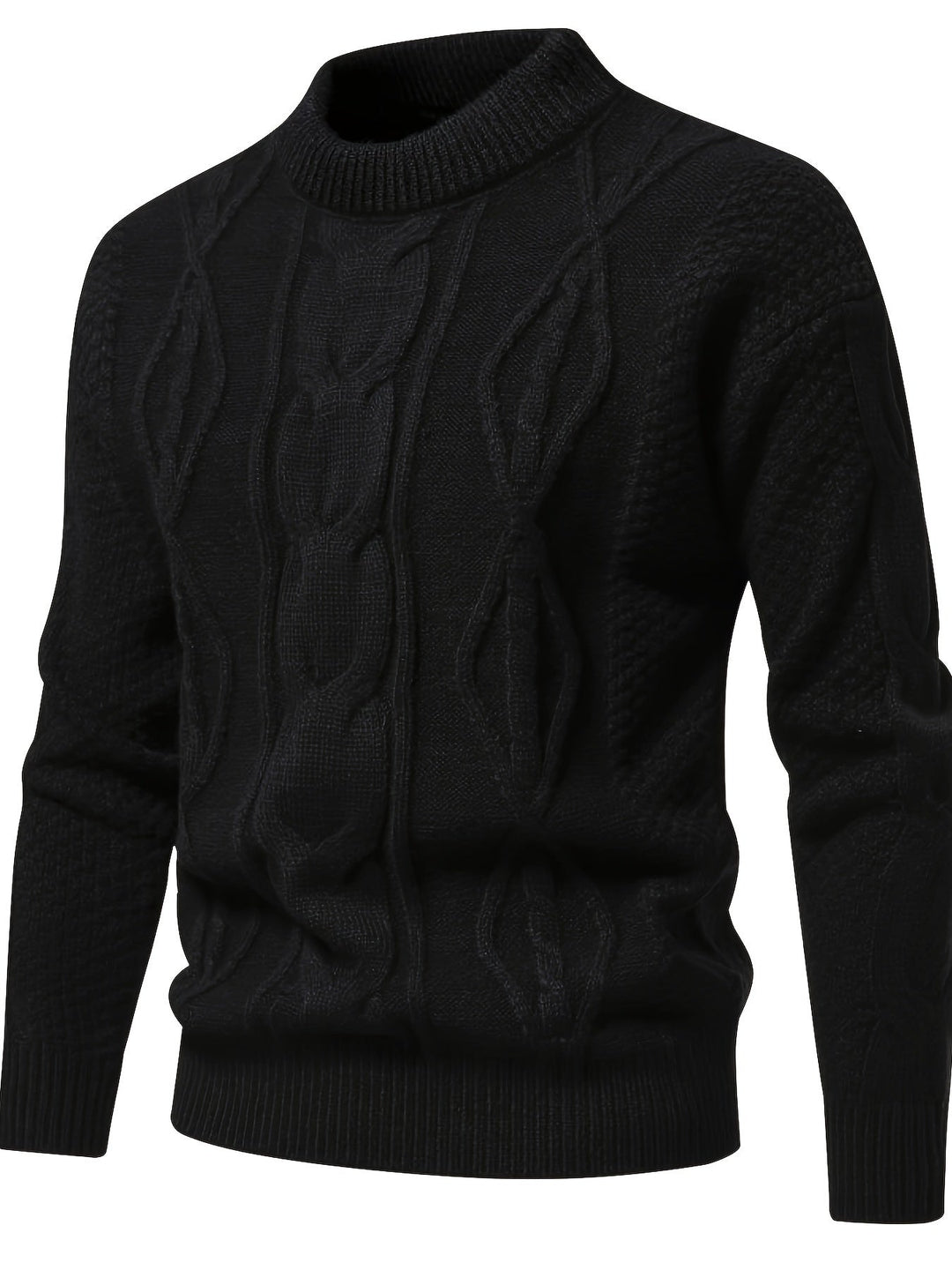 Mens Knit Sweater Vintage Style Regular Fit