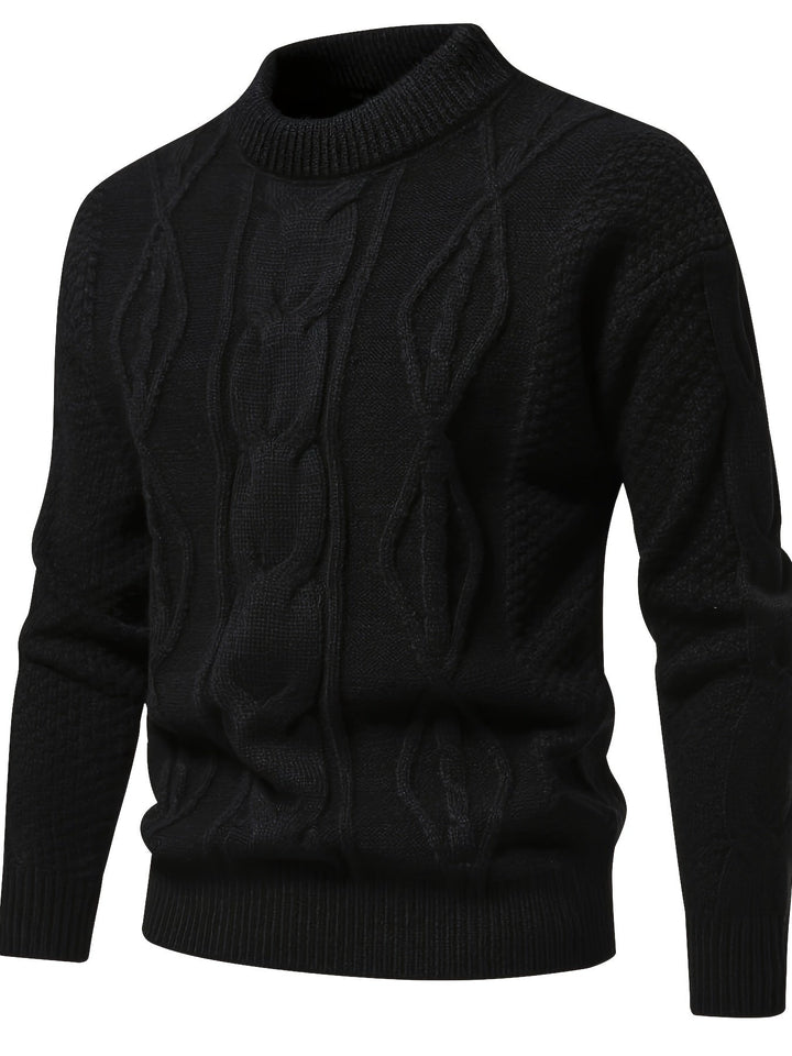 Mens Knit Sweater Vintage Style Regular Fit
