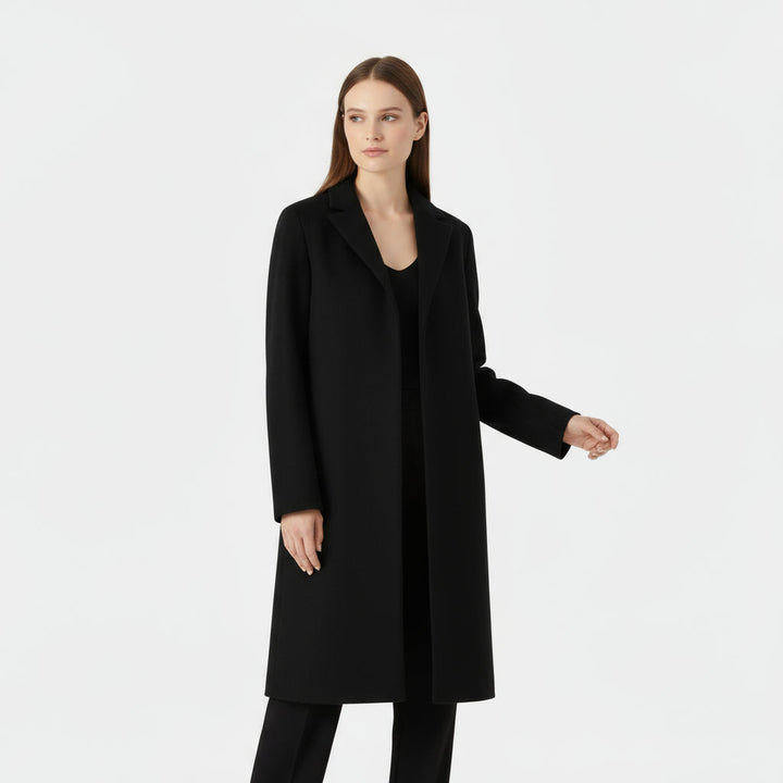 Womens Classic Coat Elegant Timeless Style