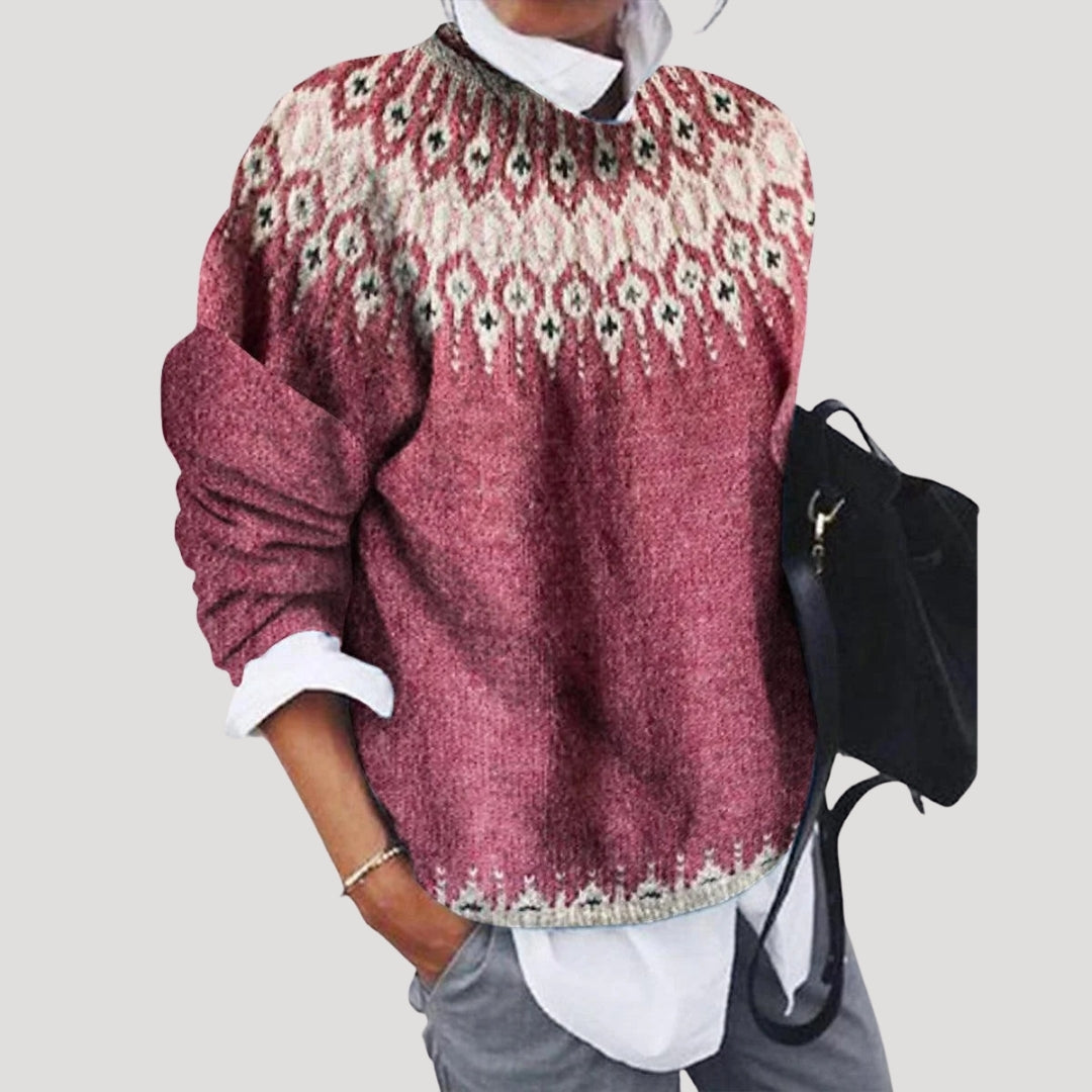 Womens Cable Knit Sweater Cozy Fit