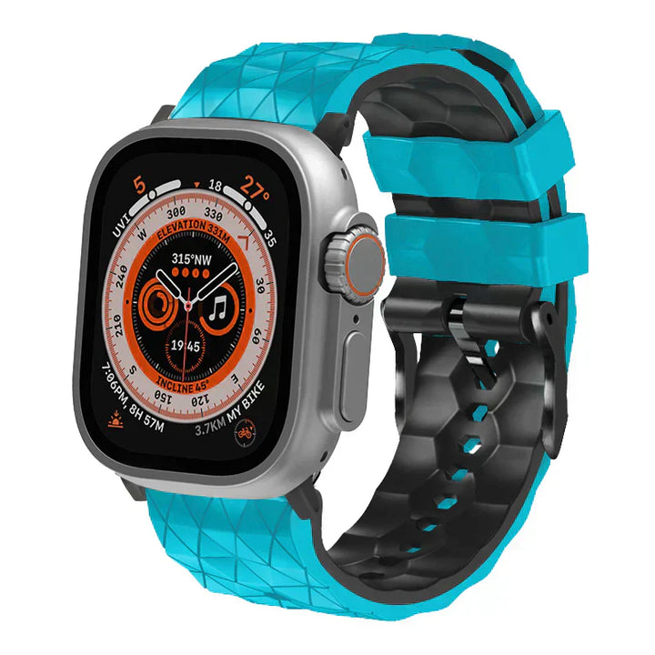 Unisex Sporty Football Strap Silicone Adjustable for Apple Watch