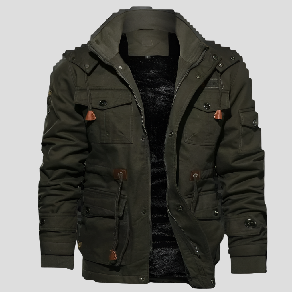 Mens Jacket Wind Resistant Insulated Warm