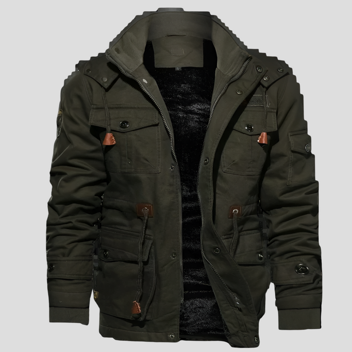 Mens Jacket Wind Resistant Insulated Warm