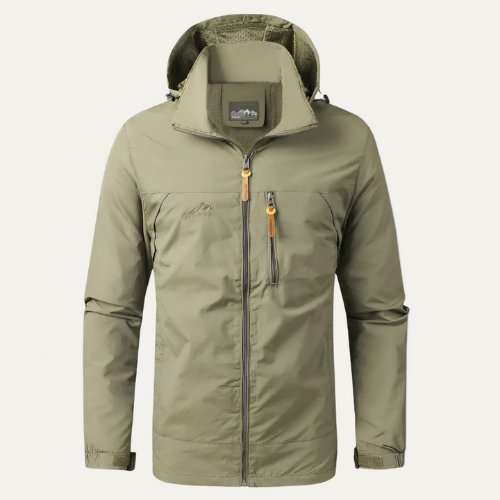 Mens Outdoor Jacket Waterproof Windproof Shell - BritishMode