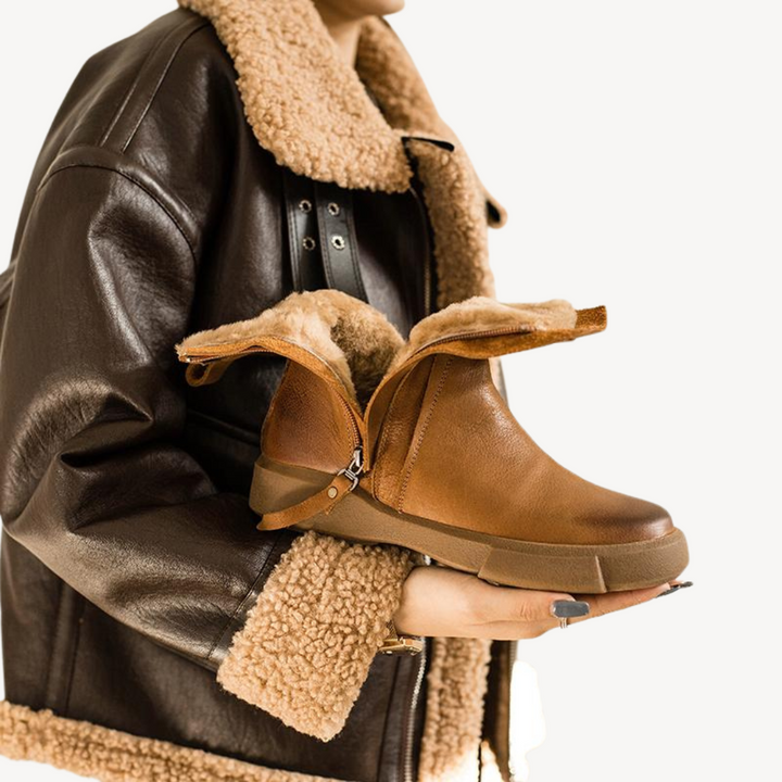 Womens Orthopedic Boots with Fleece Lining