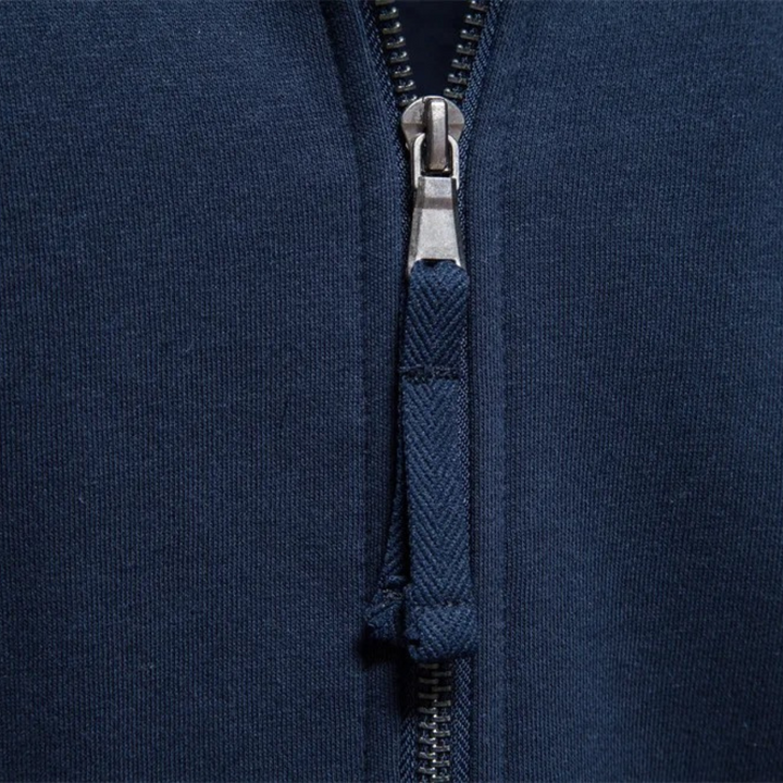 Mens Casual Cotton Jacket Zip-Up with Pockets