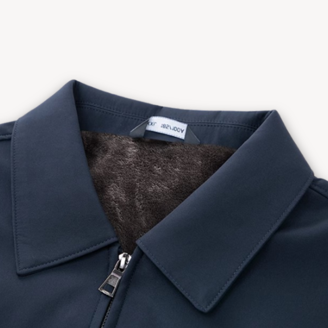 Mens Wool Blend Jacket Fur Lined Warm Outerwear