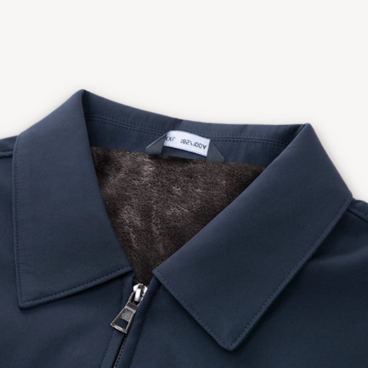 Mens Wool Blend Jacket Fur Lined Warm Outerwear