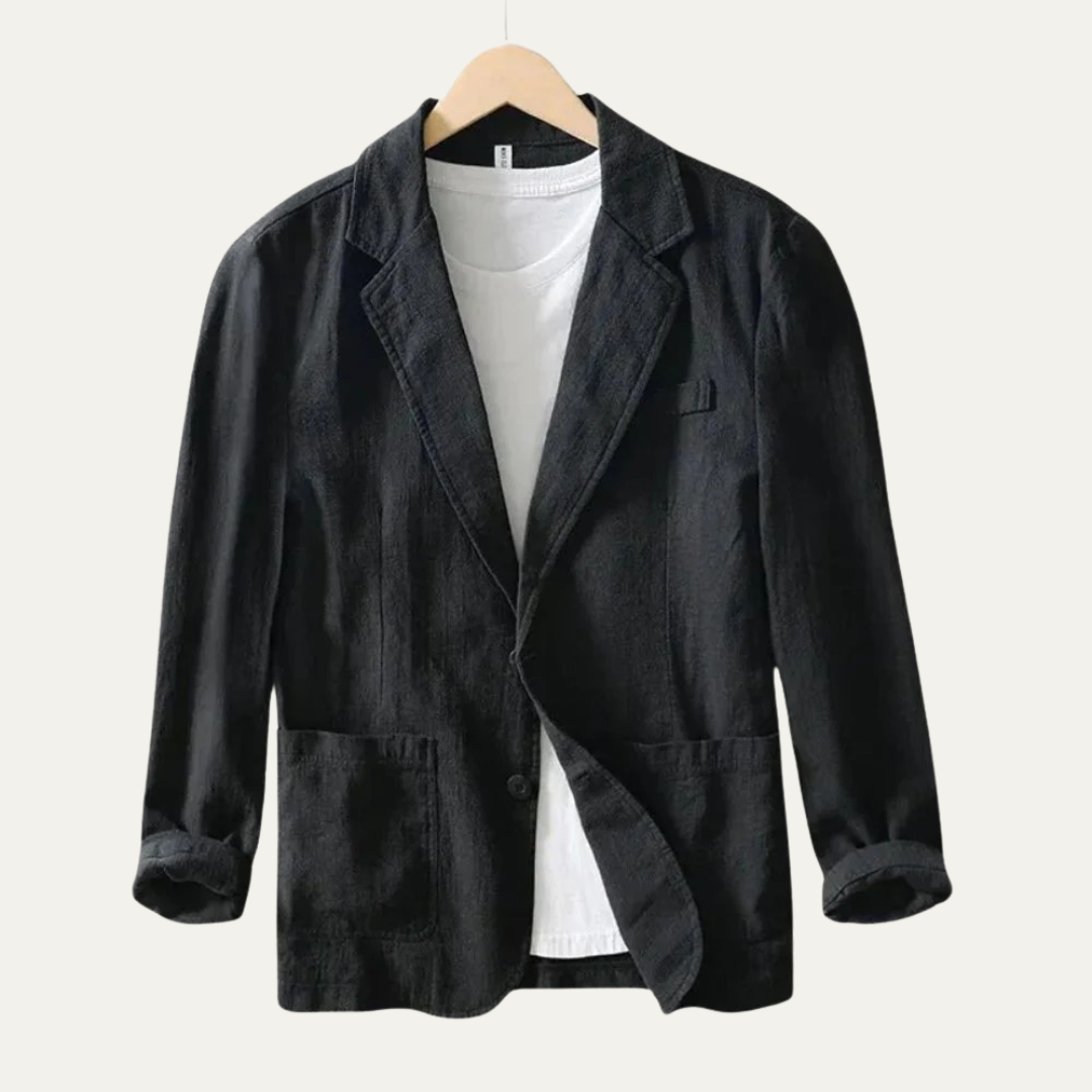 Mens Casual Blazer Lightweight Linen Style - BritishMode