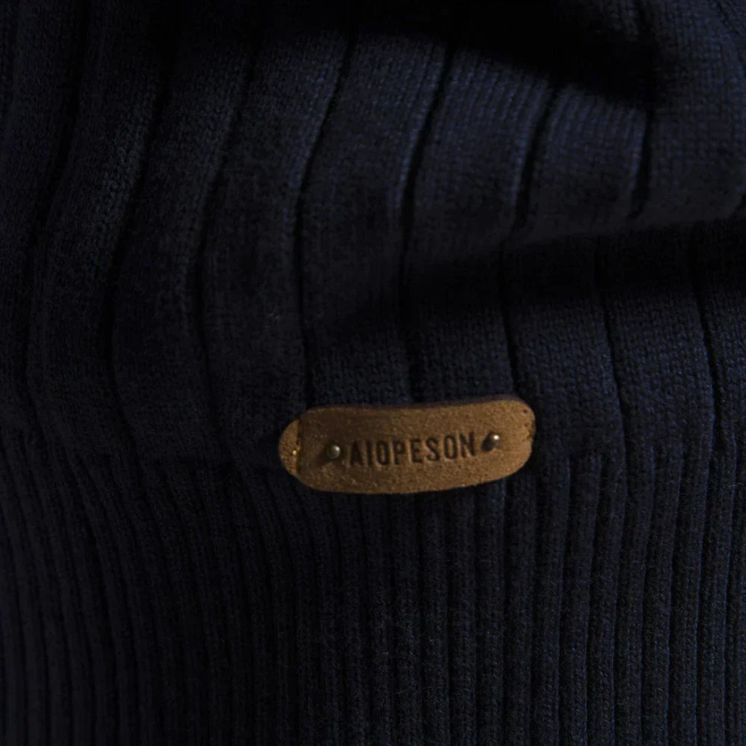 Mens Half-Zip Sweater Long Sleeve Knit
