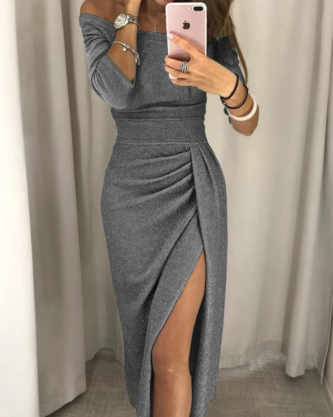 Womens Elegant Dress Classic Fit