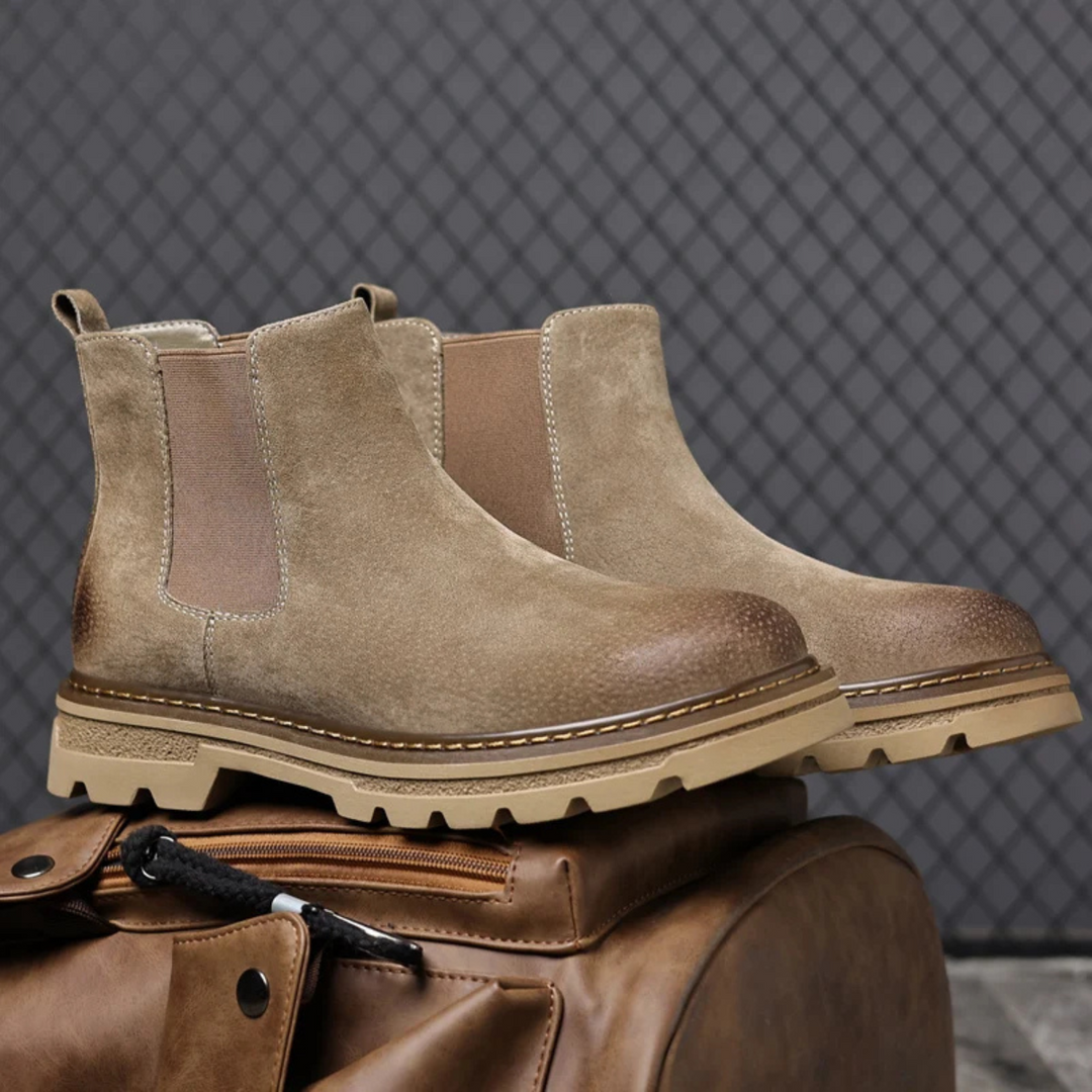 Mens Chelsea Boots Suede Comfortable Fit