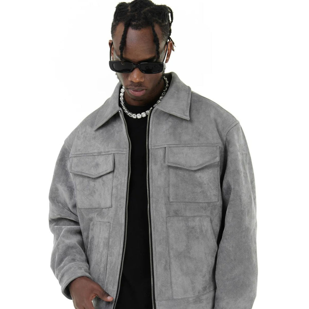 Mens Suede Jacket Modern Fit