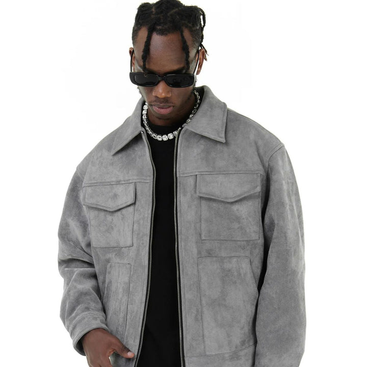 Mens Suede Jacket Modern Fit