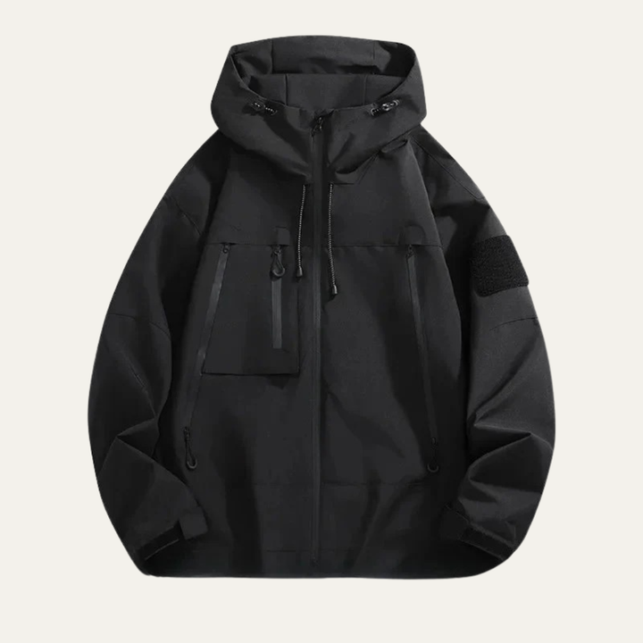 Mens Waterproof Technical Jacket with Zipper