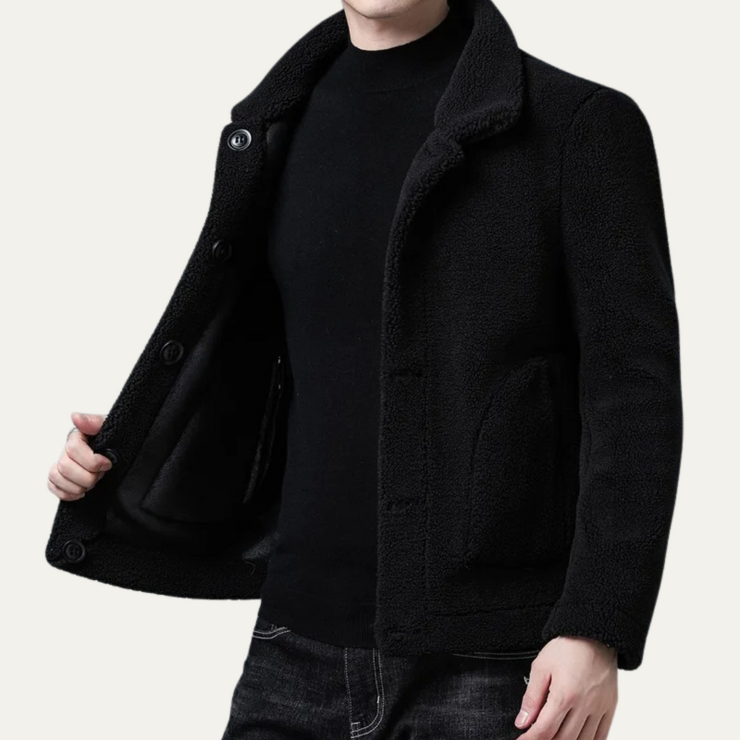Mens Fleece Jacket Warm Winter with Pockets