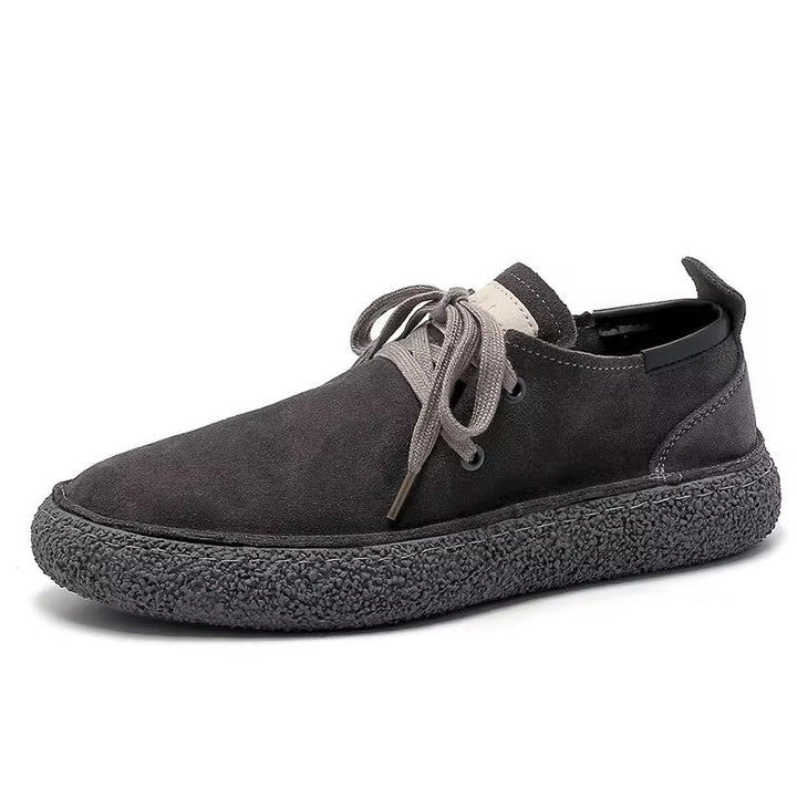 Mens Leather Lace-Up Shoes Classic Style