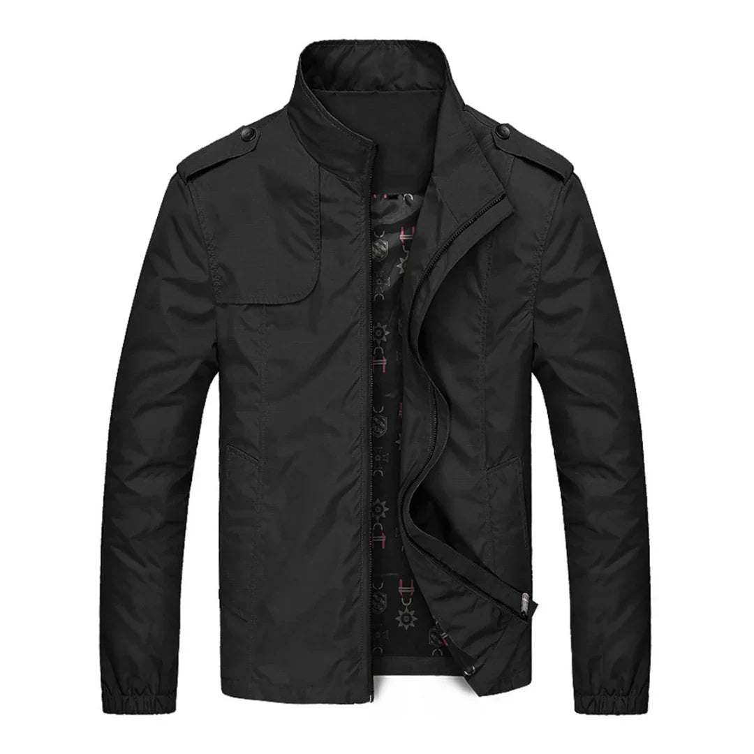 Mens Jacket with Zip-Up Front Casual Fit