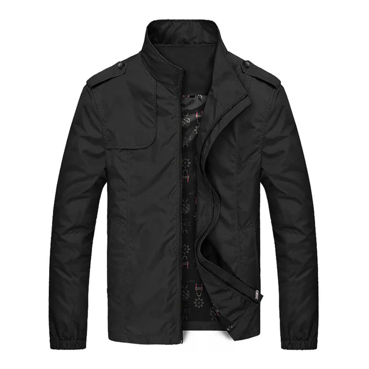 Mens Jacket with Zip-Up Front Casual Fit