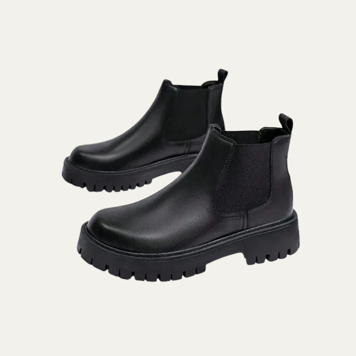 Mens Chelsea Boots Chunky Platform Casual - BritishMode