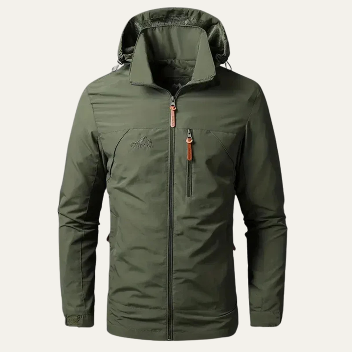Mens Windbreaker Jacket Technical Hooded Lightweight