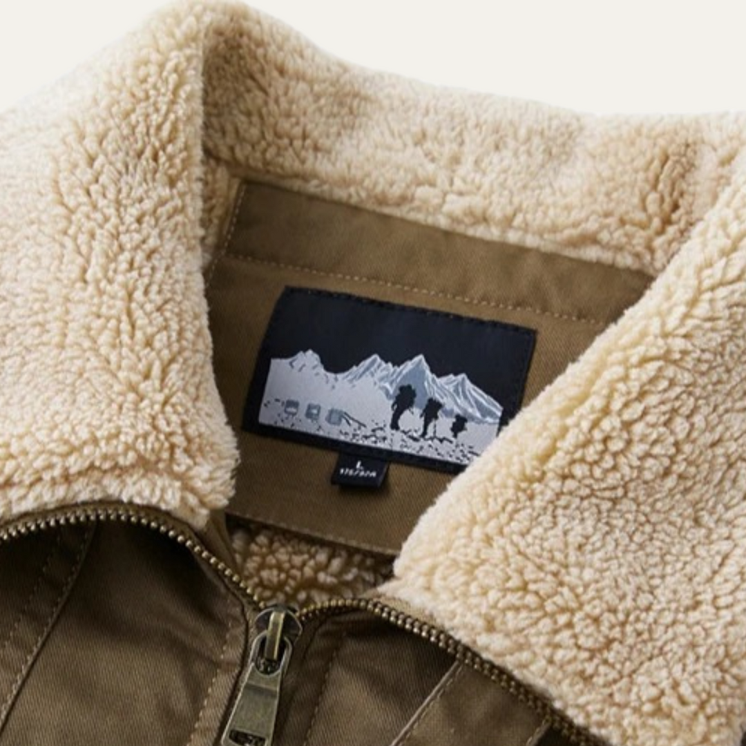 Mens Fleece Bomber Jacket Warm Winter Fit